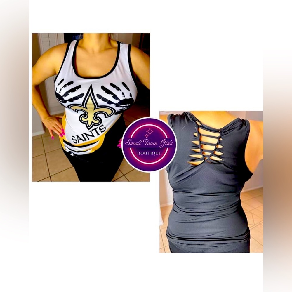Saints women’s cut off shirt